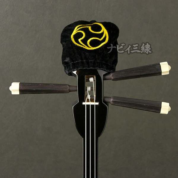 天キャップ左御紋 黒2