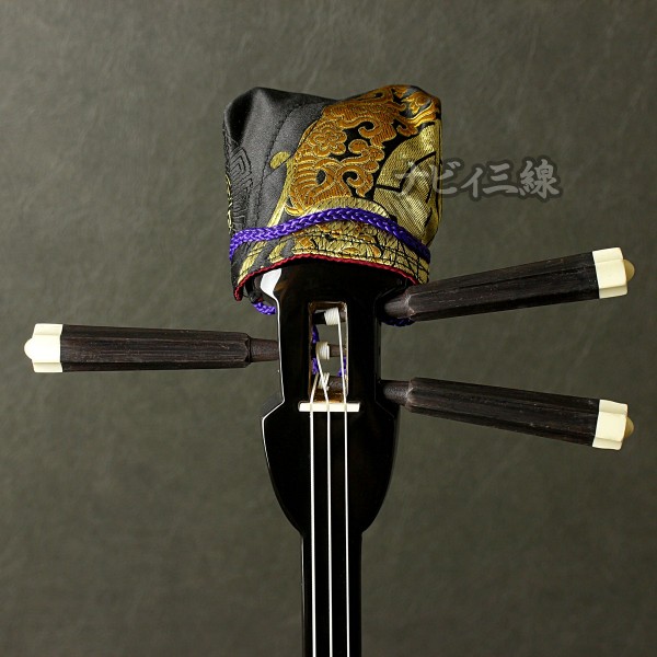 天キャップ高級ブラックシルク4