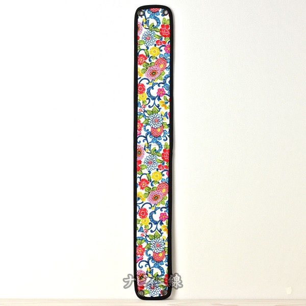 ティーガー紅型プリント菊花流水・白3