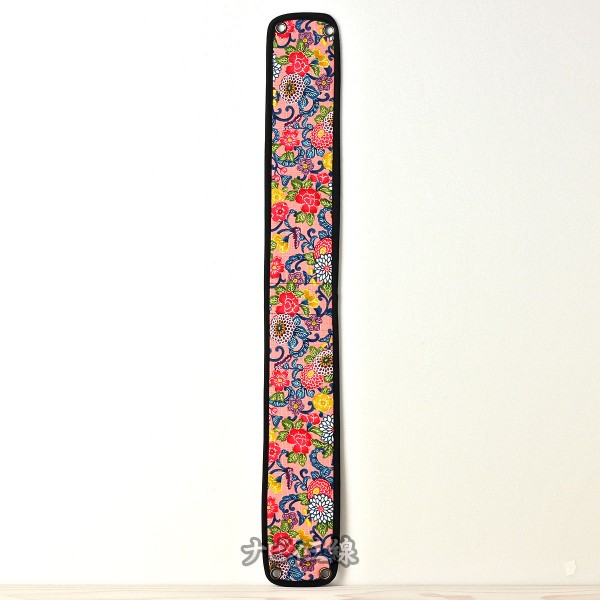 ティーガー紅型プリント菊花流水・ピンク3