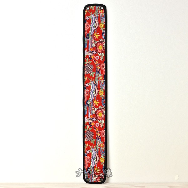 ティーガー紅型プリント菊花流水・赤3