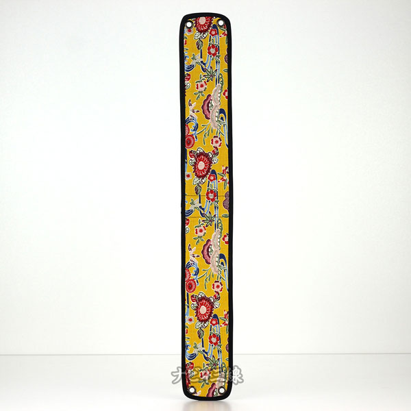 ティーガー紅型プリント菊花流水・黄3