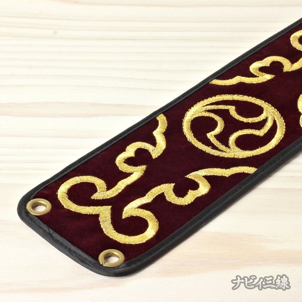 ティーガー左御紋刺繍・えんじ2