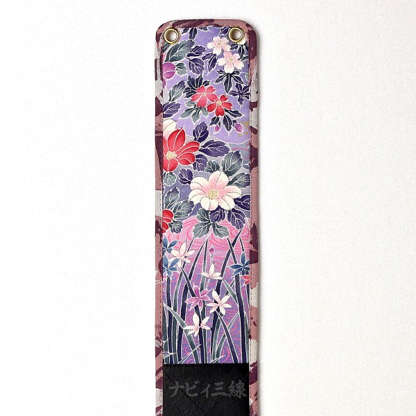 ティーガー藤色 友禅 花柄2