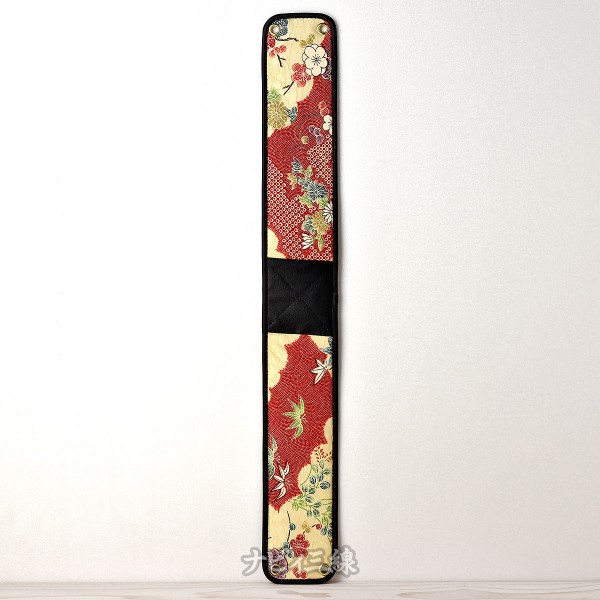 ティーガークリーム・赤ちりめん 小菊と梅と笹3