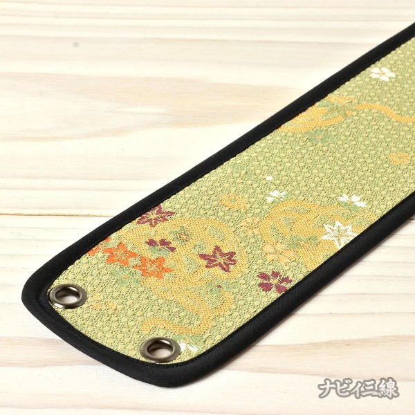 ティーガー金襴・小花薄緑2