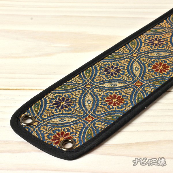 ティーガー金襴・七宝・青地2