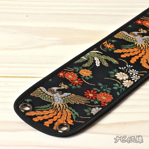 ティーガー金襴・鳳凰小花・黒2