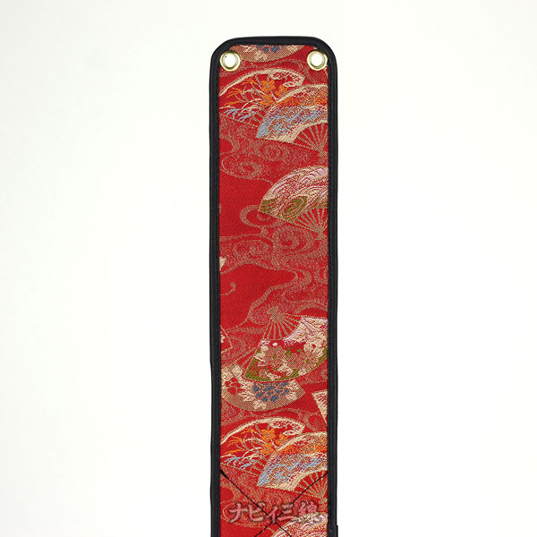 ティーガー金襴・赤地舞扇2