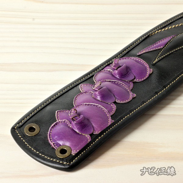 ティーガー胡蝶蘭レザー・紫3