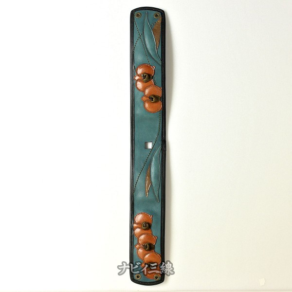 ティーガー胡蝶蘭レザー・青緑4