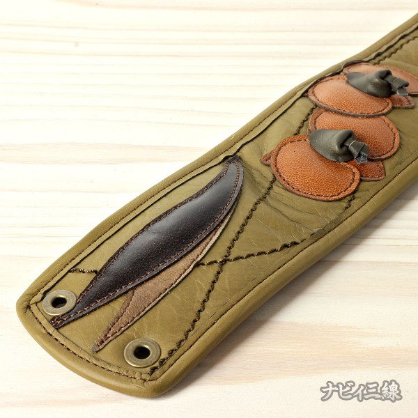 ティーガー胡蝶蘭レザー・黄土色2