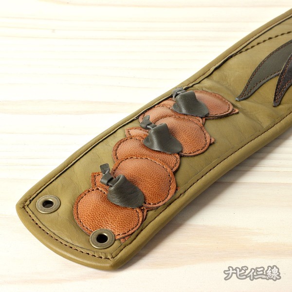 ティーガー胡蝶蘭レザー・黄土色3