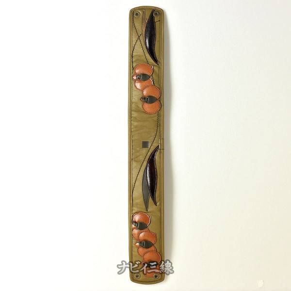 ティーガー胡蝶蘭レザー・黄土色4