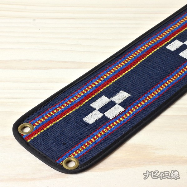 ティーガーミンサー刺繍・黒青2