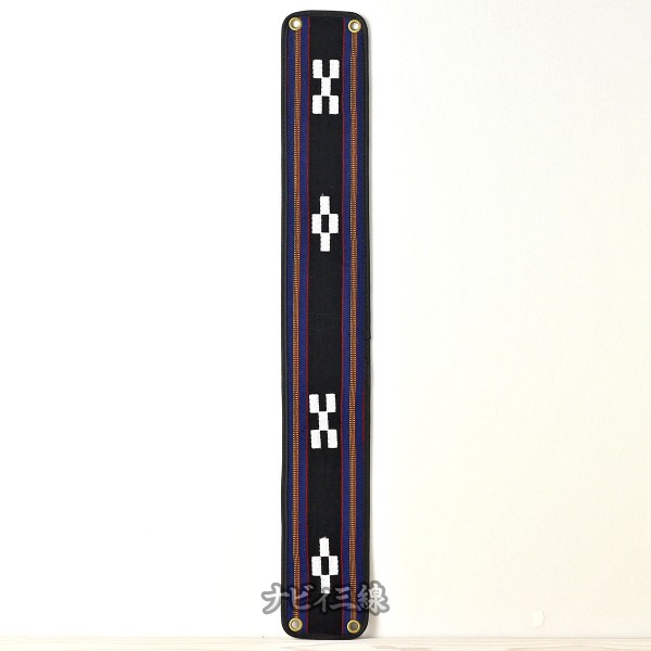 ティーガーミンサー刺繍・黒青3