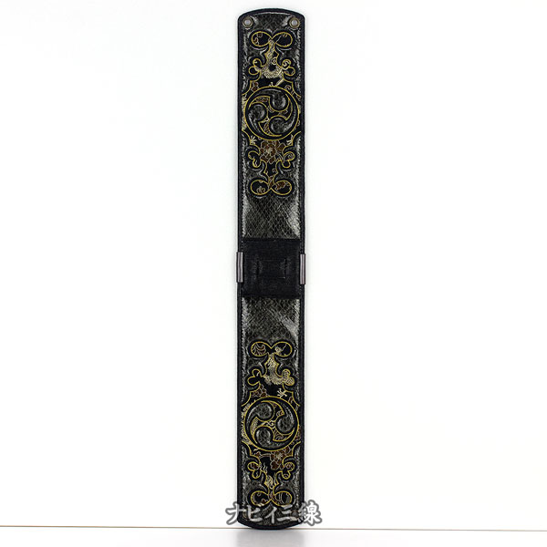 ティーガー蛇柄レザーブラック3