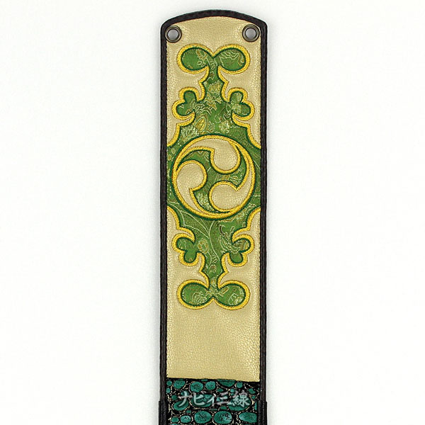 ティーガーゴールドレザー金襴グリーン2