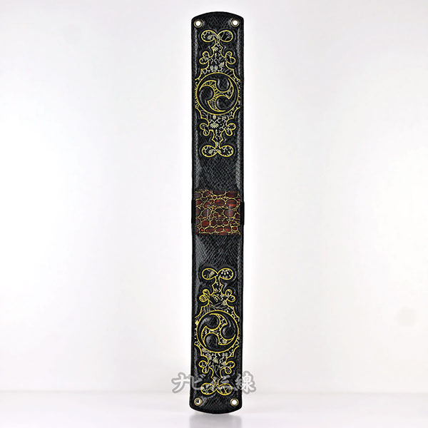 ティーガー蛇柄レザーブラックC3