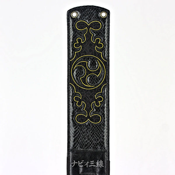 ティーガー蛇柄レザーブラックB2