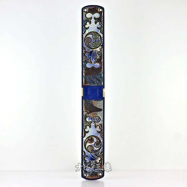 ティーガー御紋刺繍金襴ブルー3