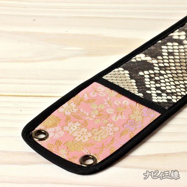 ティーガー蛇皮金襴ピンク2