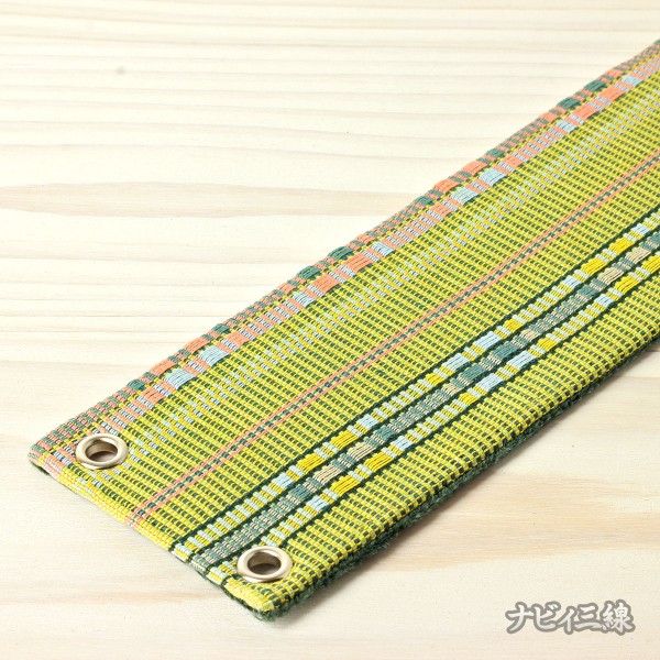ティーガー首里織り・黄緑フチなしA2