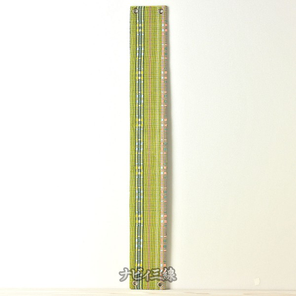 ティーガー首里織り・黄緑フチなしA3