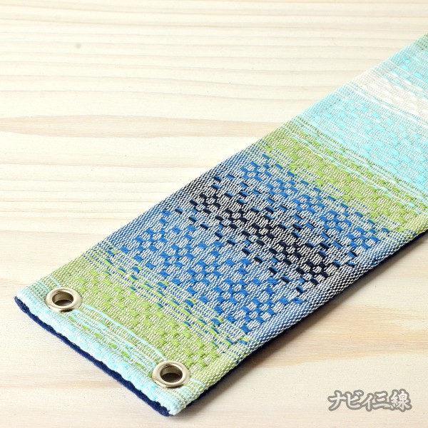 ティーガー首里織り・青彩フチなしA2